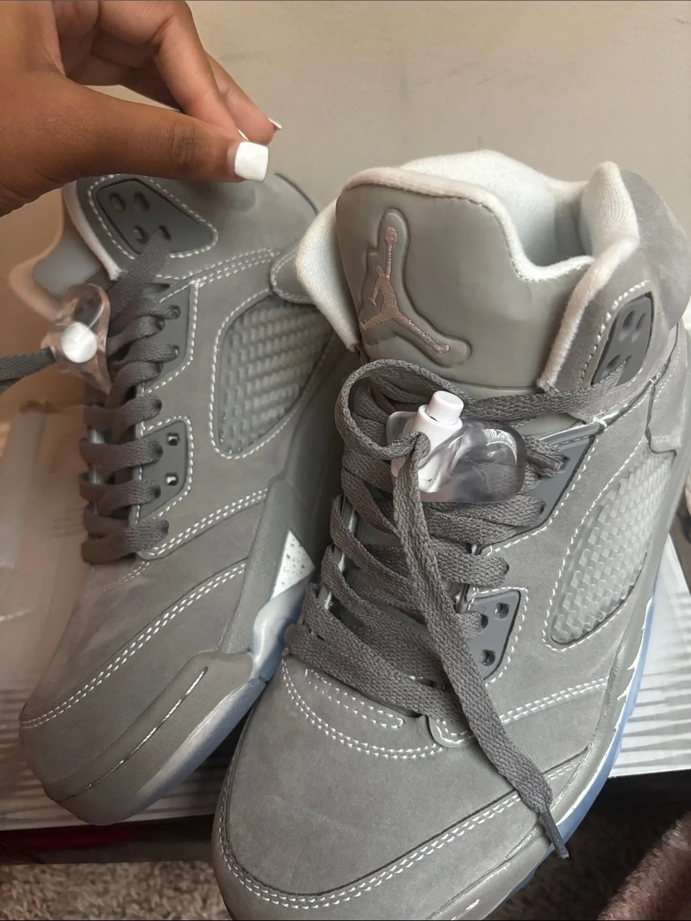 Jordan Men's Retro  WOLF GREY Sneakers - SIZE 5.5 UK, US 7.5/8